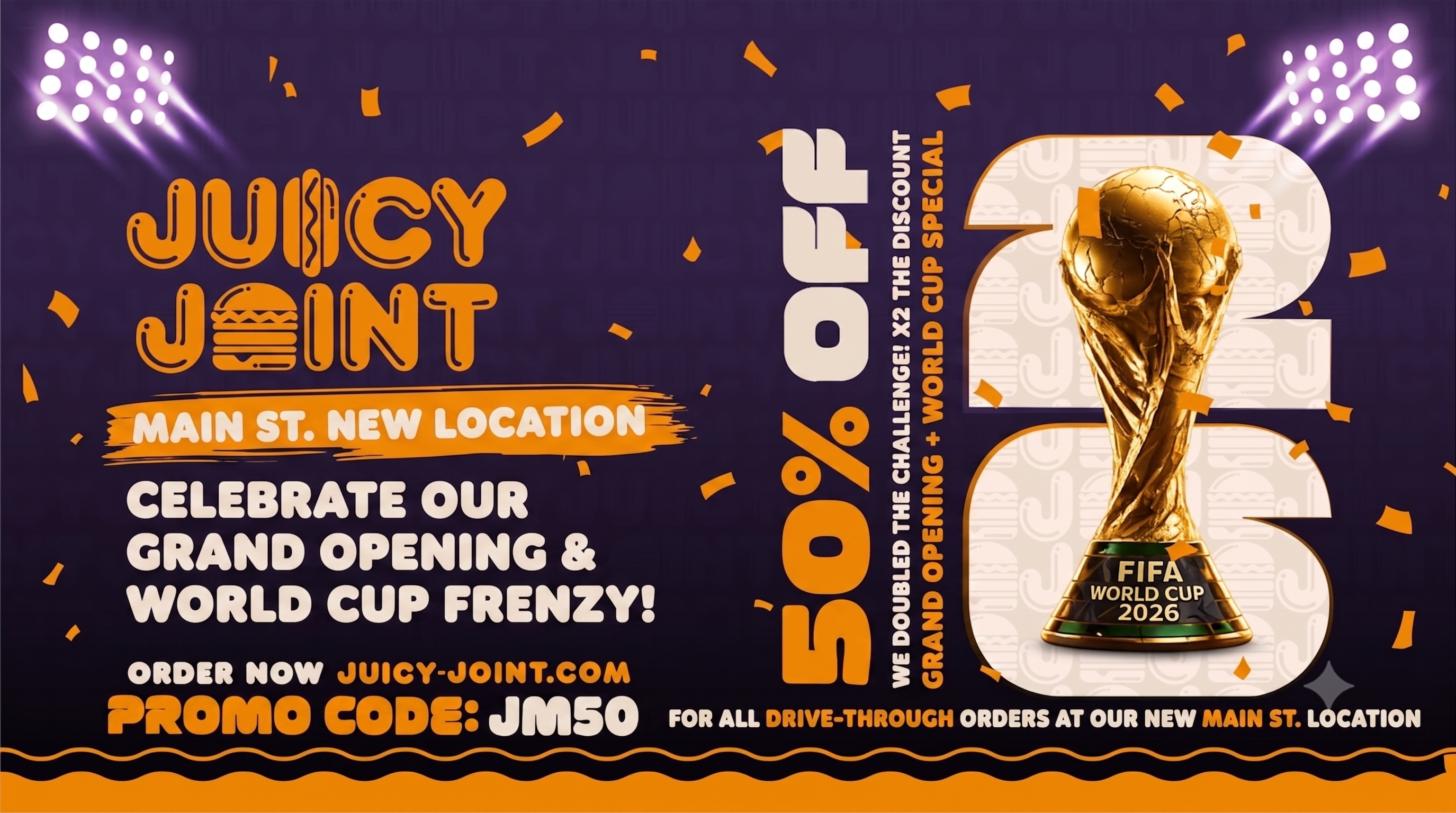 Juicy Joint Main St grand opening promo