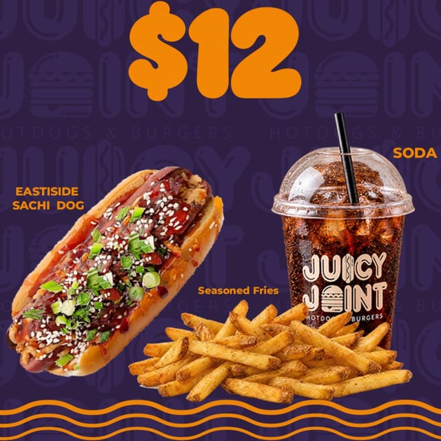 Eastside Sachi Dog - Meal Deal 12.