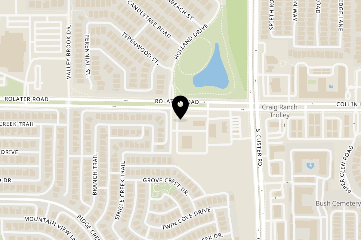 Map showing the location of Juicy Joint Frisco on 15801 Rolater Rd Ste 206 in Frisco